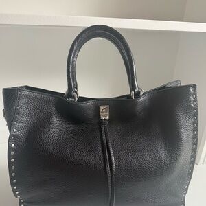 Rebecca Minkoff Chic Black Studded Tote Bag